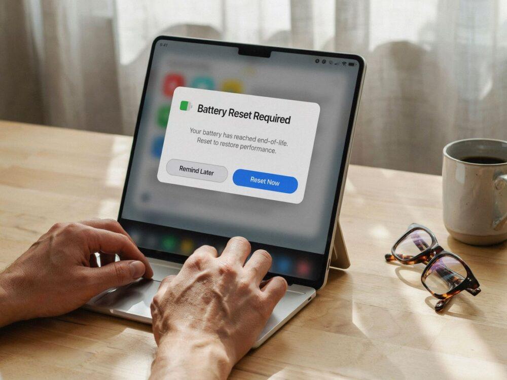 przyciski resetu baterii w laptopie
