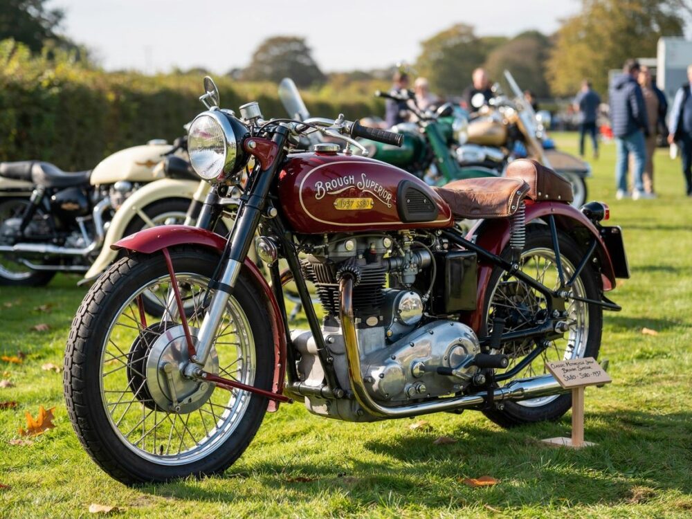 retro motocykl z dawnych lat