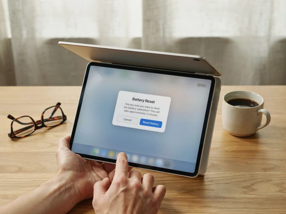 rozmontowany laptop z baterią